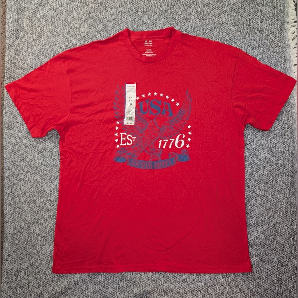 Patriotic Red USA 1776 Graphic Tee
